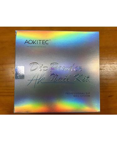 AOKITEC 23-Piece Dipping Powder Nails Set - White Pink Red & Glitter | DIY French Nail Art Accessories with DIP Liquid Base & Top Gels | 02-ROSA Glitter Color - Buy Online on GoSupps.com