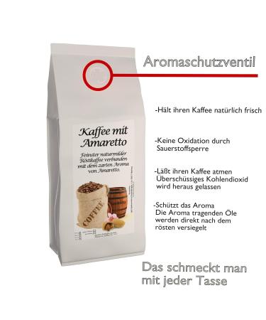 C&T Aroma Coffee - Amaretto Flavored Ground Coffee 1000g - Premium Private Roasting for International Shipping - Buy Online on GoSupps.com