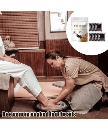 Lukmlca BeeVenom LymphaticDrainage & Slimming Foot Soak Beads Aprolo Detoxingherbs Cleansing Foot Soak Beads Body Detoxs BeeVenom Foot Soak Beads For Healthy Fast Shape & Cleanse Body Relief Relax - Buy Online on GoSupps.com