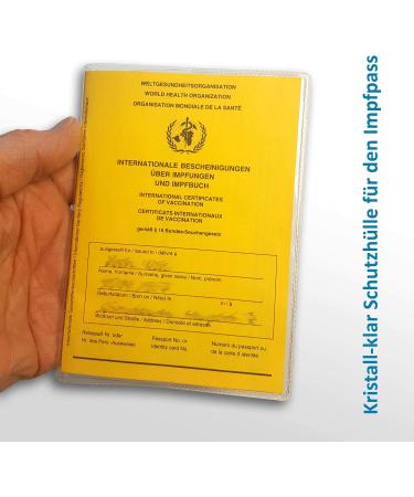 Vaccination Pass Case - Extra Stable Booklet Cover for International Vaccination Certificate - Durable & Protective for Adults & Children (Made in Germany) - Buy Online on GoSupps.com