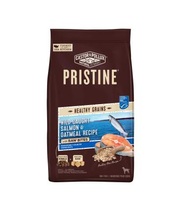 Castor & Pollux Pristine with Raw Bites Dry Dog Food Healthy Grains Salmon with Raw Bites 10 Pound (Pack of 1)