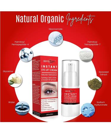 Dermaxgen Rapid Reduction Eye Cream - Peptide Advanced Formula | Anti Aging Serum for Under-eye Bags, Wrinkles, Dark Circles, Fine Lines & Crow's Feet | Instant Results - 20 Ml - Buy Online on GoSupps.com