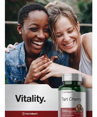 Horb ach Tart Cherry Extract 7000mg - 90 Capsules | Non-GMO Gluten Free Traditional Herb Supplement for Optimal Health - Buy Online on GoSupps.com