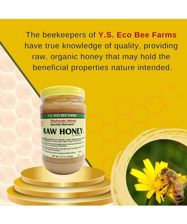 Y.S. Eco Bee Farms Y.S. Organic Bee Farms Wholesome Natural Raw Honey Unpasteurized Unfiltered Fresh Raw State Kosher Pure Natural Healthy Safe Gluten Free Specially Harvested 22oz - 2pk - Buy Online on GoSupps.com