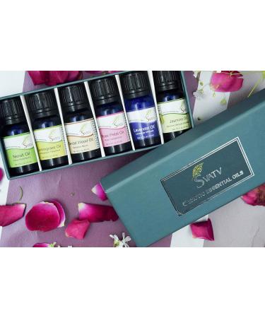 SVATV Essential Rose Flower Oil - Aromatherapy Yoga & Massage Oil for Mood Boosting & Room Fragrance - 10ml Therapeutic Quality - Buy Online on GoSupps.com