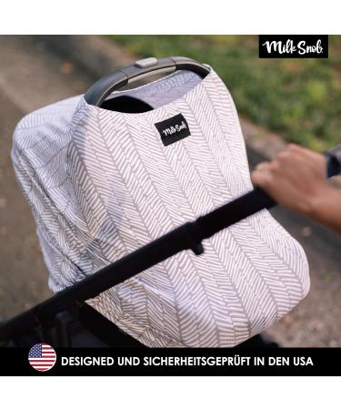 Buy MILK SNOB 5-in-1 Multifunctional Baby Carrier | Herringbone | Stroller Sun Protection & Breastfeeding Top | International Shipping - Buy Online on GoSupps.com