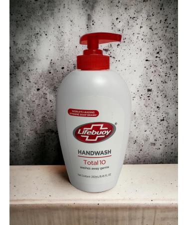 Lifebuoy Handwash Total 10 - Liquid Soap 8.45 FL OZ | Best Antibacterial Hand Cleanser - Shop Internationally - Buy Online on GoSupps.com