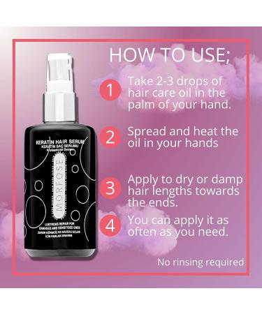 Morfose Ossion Keratin Hair Serum - Silky-Smooth Curls Reduces Frizz Promotes Shiny & Healthy Hair - 75 ml - Buy Online on GoSupps.com