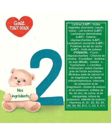 Bl dina Bl dilait 2 Baby Milk Powder From 6 Months to 12 Months 900 g (Box3) - Buy Online on GoSupps.com