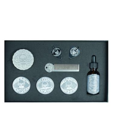 Death Grip Platinum EDC Mustache Wax Kit | Refillable Wax Inserts