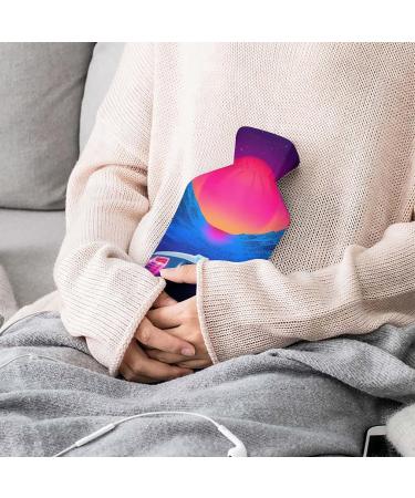 Retro Vaporwave Hot Water Bottle | Plush Bed Bottle & Hand Warmer for Adults & Children - 26.5x15.3cm International Shipping - Buy Online on GoSupps.com