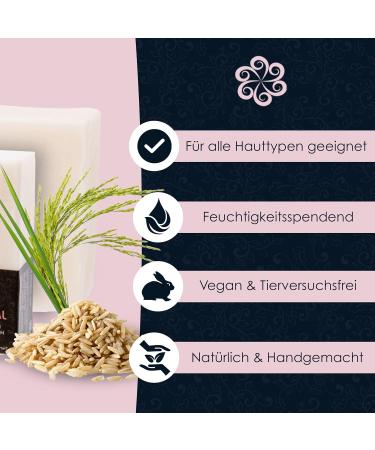 Panu Jasmine Rice Soap Bar - Vegan Natural Shower Gel & Shampoo - 110g for All Skin Types - Premium Solid Soap - Buy Online on GoSupps.com