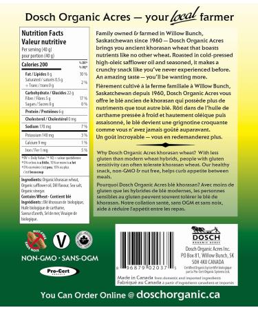 Wheat Crunch (Dill Pickle Organic Vegan Nut Free 160g Pkg 12) Dill Pickle 160 g (Pack of 12) - Buy Online on GoSupps.com
