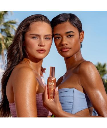 Coco & Eve Antioxidant Glow Shimmer Body Oil - Lightweight Skin Illuminator with Pearlescent Minerals Natural Glitter Antioxidants for Shimmering Moisturizing and Healthy Glow (100ml) - Buy Online on GoSupps.com