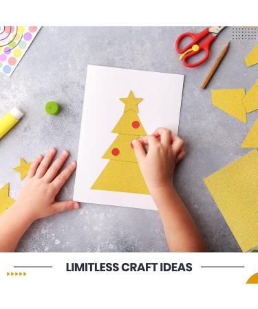 Gildecks Gold Cardstock Paper 20 Pcs - Double Sided Glitter Paper for DIY Projects - 250 GSM - 11.7x8.3in - Buy Online on GoSupps.com