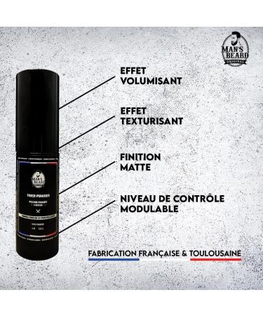 man's beard - Fiber powder - Styling powder - All hair types - Ingredients of natural origin - 18 gr - 100% Made in France - Buy Online on GoSupps.com