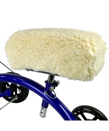 KneeRover Deluxe Sheepette Knee Walker Kneepad Cover with Thick Comfortable Padding