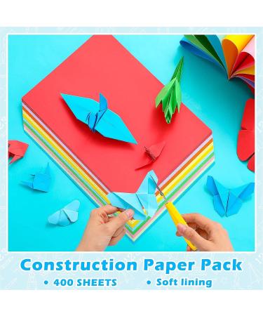 400 Sheets Heavy Duty Construction Paper for Kids - Colored Art Cardstock for DIY Crafts - A4 Size 8.3 x 11.9 Inches - Ideal for Classroom, School, and Drawing Activities - Buy Online on GoSupps.com