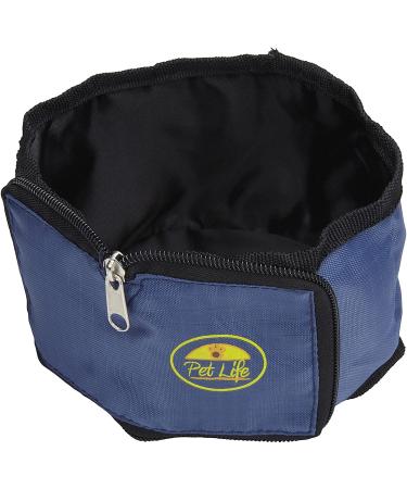 Pet Life Wallet Travel Pet Bowl Blue - One Size | Portable Pet Feeding Solution - Buy Online on GoSupps.com