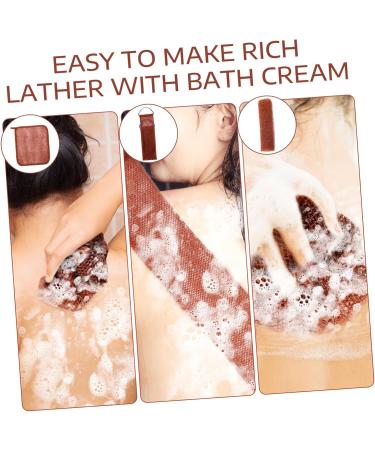 IWOWHERO Net Scrub Cloth with Handles Deep Exfoliation for Body Back Feet Face Effective Dead Skin Cell Removal Foaming Easy to Use - Buy Online on GoSupps.com