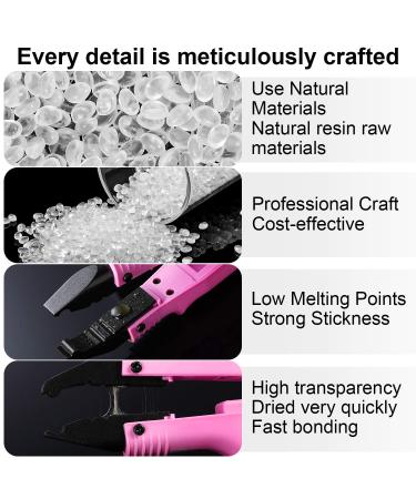100g Hair Extension Keratin Glue Pellets - Clear Hot Fusion Extensions Tool for Nail Design - Buy Online on GoSupps.com