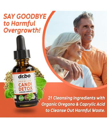 Candida Cleanse Detox for Women & Men - Organic Oregano Oil Drops Caprylic Acid Black Walnut Wormwood Candi Support Supplement Kit - Natural Oral Anti Overgrowth Gut Balance Flora Complex Supplements - Buy Online on GoSupps.com