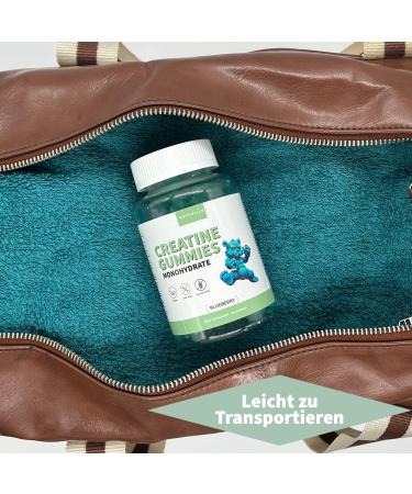 Buy Vegan Creatine Monohydrate Gummies - 2000mg Per Dose - Gluten-Free Blueberry Flavor - 60 Units - Buy Online on GoSupps.com