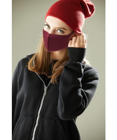LOOKA Protective Fashion Air Mask - Washable Reusable Comfortable - Burgundy Logo (Small) | Eco-Friendly International Shipping - Buy Online on GoSupps.com
