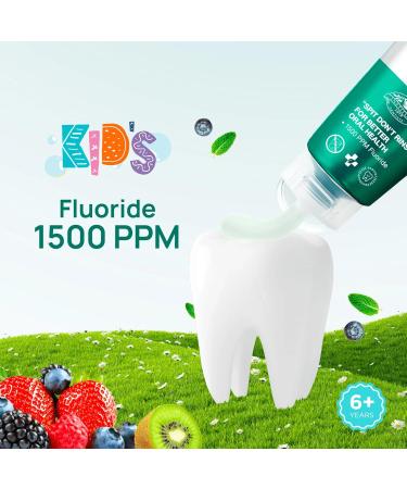 Kids Toothpaste Mixed Fruit Flavor Cavity Protection & Safe Formula for Children - Buy Online on GoSupps.com