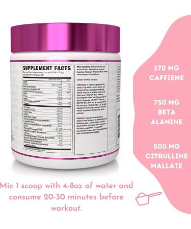 Buy NLA for Her Uplift MAX Pre-Workout - Peach Rings | 30 Servings - Energy Boost & Performance - Buy Online on GoSupps.com
