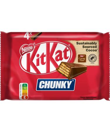 KitKat Chunky - Milk Chocolate Bar - 4 bars of 40g - Buy Online on GoSupps.com