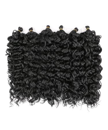 Romance Hawaii Curl 6Pcs 20 Inch Ocean Wave Crochet Braid Hair Extensions - Synthetic Deep Wave 1B - Buy Online on GoSupps.com