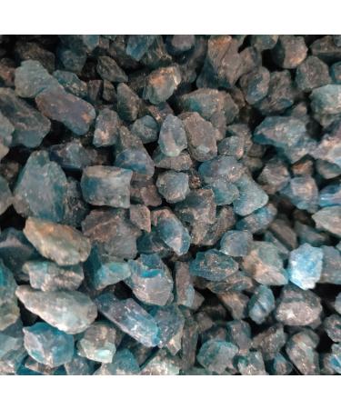 Reiki Healing Crystal 100g-500g Natural Blue Apatite Crystal Rough Phosphate Rock Mineral Healing Can be Used for Meditation (Size : 500g)