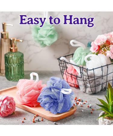 36 Pcs Bulk Shower Loofahs 40g - Soft Bath Sponge Pouf Scrubber for Men and Women - Buy Online on GoSupps.com