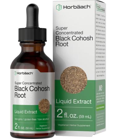 Black Cohosh Root Tincture | 2 fl oz | Vegetarian Liquid Extract | Gluten Free | by Horbaach - Buy Online on GoSupps.com