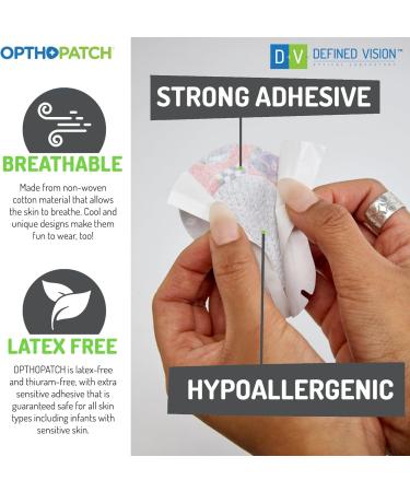 Opthopatch Eye Patches for Infants - 90 + 10 Bonus Latex-Free Hypoallergenic Adhesive Bandages for Amblyopia & Cross Eye Care - Defined Vision - Buy Online on GoSupps.com