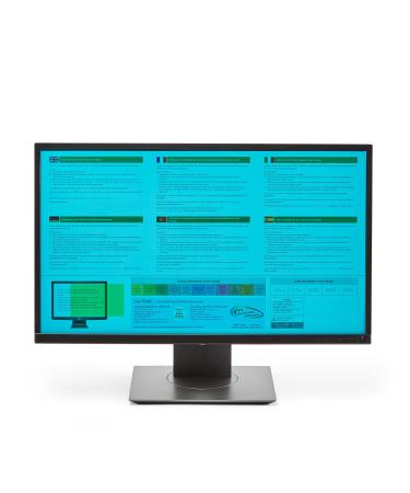 Crossbow Education 24-Inch Widescreen Monitor Overlay - Dyslexia and Visual Stress Friendly (Aqua)