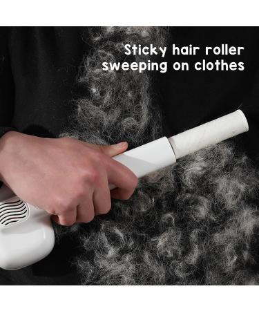 Pet Hair Dryer 2 in 1 Pet Grooming Dryer Low Noise Adjustable Stainless Steel Barrettes Lightweight with Cat Brush for Home (White) - Buy Online on GoSupps.com