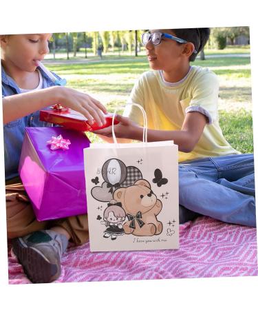 Amosfun 5pcs Small Gift Bag Gift Tote Bags Medium Gift Bags Packing Bags for Florist Wrapping Bags for Presents Gift Packing Pouch Gift Bags with Handles Paper Bouquet Bag Shopping Dark - Buy Online on GoSupps.com