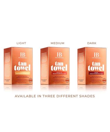Tan Towels for Fair to Medium Skin Tones - Self Tanning Wipes 10 Pack - Streak-Free Application - Buy Online on GoSupps.com
