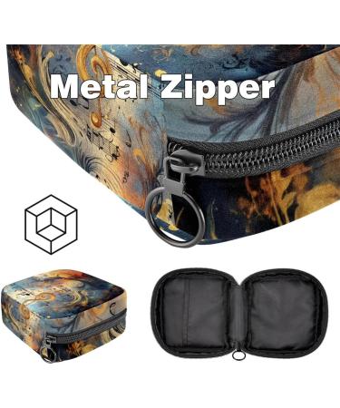 MUOOUM Menstrual Pad Bag for Women & Girls - Zippered Collection Bag with Dolphin Design - 4.7x6.6x6.6 in - Buy Online on GoSupps.com