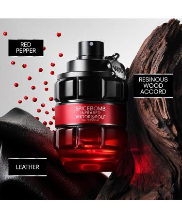 Viktor&Rolf - Spicebomb Infrared Eau de Parfum - Woody & Spicy - Cologne for Men - With Notes of Leather & Cinnamon - 3 Fl Oz Spicy Woody Leather Cinnamon 3.04 Fl Oz (Pack of 1) - Buy Online on GoSupps.com