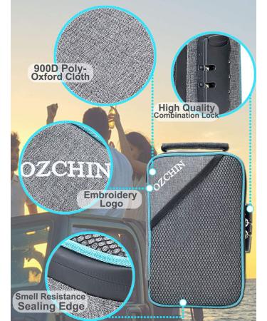 Smell Proof Bag with Combination Lock Lunch Bag File Organizer Case Container Medicine Lock Bag Travel Storage Case Safe Bag for Documents and Valuables Storage (Grey) - Buy Online on GoSupps.com