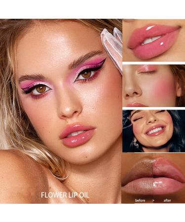 Color Changing Lip Gloss - 5 Color Flower Lip Oil for Hydration & Plumpness | Long Lasting Gloss for Women & Girls - Buy Online on GoSupps.com