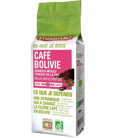 ETHIQUABLE Ethiquable Organic and Fair Trade Bolivia Ground Coffee in 250 g Farmers
