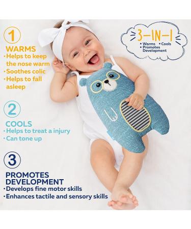 ECO Baby Colic and Gas Relief - ReHEATIE Heated Tummy Toy for Newborns | Soothing Warmth Baby Heating Pad | Relieve Gas, Colic & Upset Stomach | Fussy Infants Leo Super Star - Buy Online on GoSupps.com