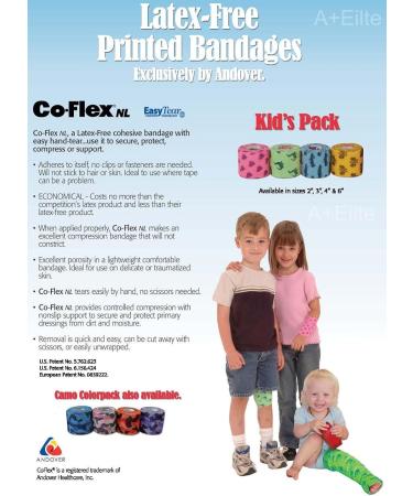 Andover CO-Flex NL 3x5Yds Tan Flesh 3-Pack Cohesive Bandage Wrap for Adults, Children, Pets - Latex Free & Flexible Elastic - Buy Online on GoSupps.com