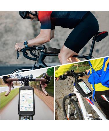 Buy Estralia Waterproof Bicycle Handlebar Bag with TPU Touchscreen | Front Frame Pocket for Cell Phones Up to 6.7 Inches | International Shipping Available - Buy Online on GoSupps.com