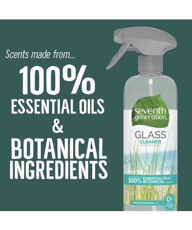 Seventh Generation Biodegradable Glass Cleaner 23 oz (Pack of 4) | Sparkling Seaside Scent - Buy Online on GoSupps.com