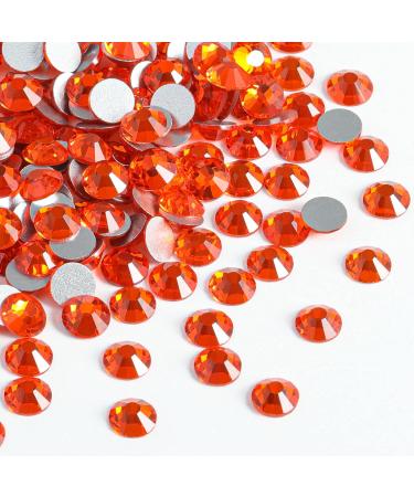 Beadsland 1440 Flat Back Rhinestones - Orange Nail Crystals (SS3 1.3-1.4mm) for Stunning Nail Art | International Shipping Available - Buy Online on GoSupps.com
